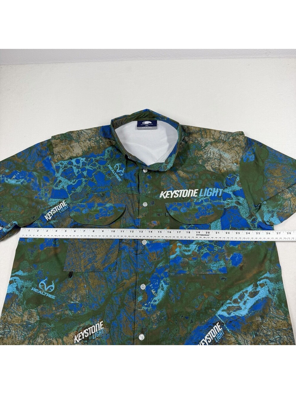 G&G Outfitters Realtree Green Keystone Light Vented Button Up Shirt Men's 2XL - Picture 11 of 11